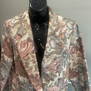 Elegant Floral Women's Blazer